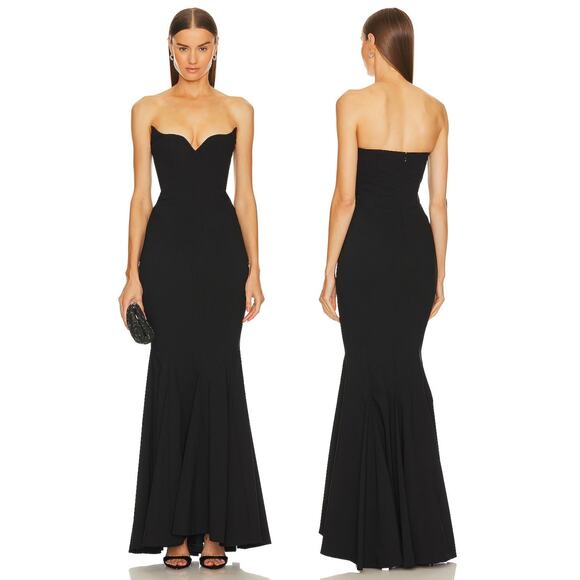 Michael Costello x REVOLVE Billie Gown Maxi Strapless Formal Elegant Party XS - Picture 1 of 12